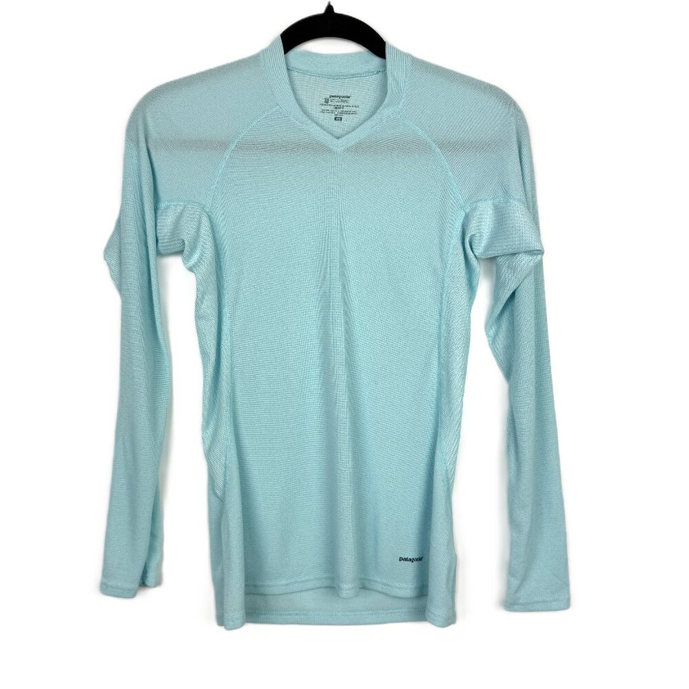 Patagonia Women's Performance Capilene Long Sleeve Base Layer Shirt Blue XS